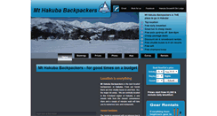 Desktop Screenshot of mthakubabackpackers.com